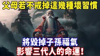 天道輪迴！父母若不戒掉這幾種壞習慣，將毀掉子孫福氣，影響三代人的命運！透支福報的7個跡象，一旦出現，災禍必至，全家無法逃避 | 好東西 佛說  #運勢 #佛教 #佛說 #因果