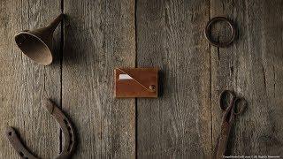 Minimalistic leather wallet/card holder | Classic Brown