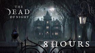 Rainy Night at the Manor Ambience ️ |  The Dead of Night Manor | 8 HOURS of Rain & Thunder