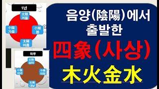 [사주] 음양, 사상(四象), 명리를 오래 공부한 사람들도 모르는 기초지식, 헛공부한 사람들. 초보자도 알아야 하는 지식,  한의과대학에서도 1학기 공부하는 사상,  기본지식.