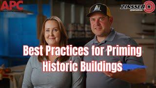 Best Practices for Priming Historic Buildings