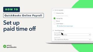 How to set up paid time off in QuickBooks Online Payroll