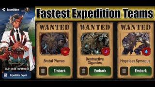 NEW FASTEST EXPEDITION TEAMS (March 2024) Fire, Dark, Water Expo