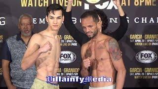 BRANDON FIGUEROA VS YONFREZ PAREJO WEIGH IN & FACE OFF - VILLAINFY MEDIA