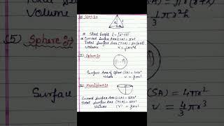 mensuration formula math tricks mensuration revision #mathematics #mensuration #shorts #viralshorts