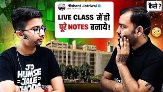 Notes Making Strategy Which Got Me IIT Delhi in First Attempt | Nishant Jotriwal | JEE 2026/2027