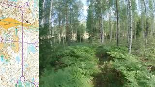 WMOC 2024 forest qualification, M35-1 || Orienteering Headcam video