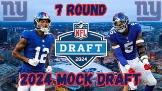 Full 7-Round 2024 New York Giants Mock Draft!