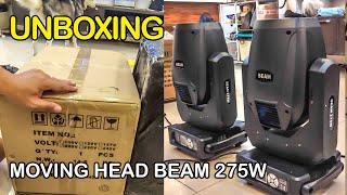 UNBOXING | HOMEMORY 10R 275W beam moving head stage light DJ disco bar event 8+16 prism