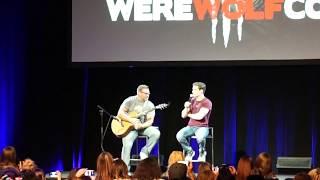 Michael Johnston (Corey from Teen Wolf) singing at WereWolfCon 2017 Brussels