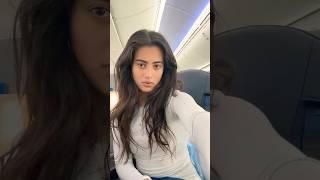 How jet lag looks ️ #cuteface #plane #traveling