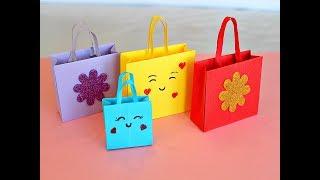 Оригами. ПАКЕТ из бумаги ДЛЯ ПОДАРКА .DIY BOLSAS de papel para regalo. PAPER BAG ORIGAMI