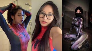 Viral ! Kumpulan Tiktokers Cosplay Spiderman | Cosplayer Hot | Cewek Sexy Cosplay | #sexy #cewek