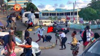 Homeless /Madman provoking  Jamaicans  * but its a  Prank * #viral #prank #homeless