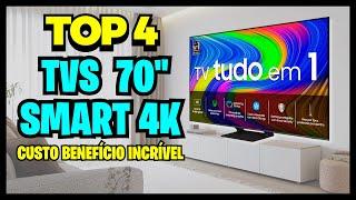 Qual a Melhor TV Smart 70 Polegadas 4K de 2024 Custo-Benefício Incrível/Melhor TV de 70 Polegadas