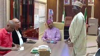 Authentic NURTW President in Abuja Mc Oluomo Akinsanya meeting with Exco in Office