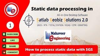 Processing static data with SatLab Geosolutions || SGS || SatLab