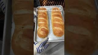 Homemade Italian bread is actually very easy to make and tastes delicious!  RECIPE BELOW