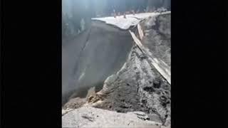 Wyoming's Teton Pass road collapses