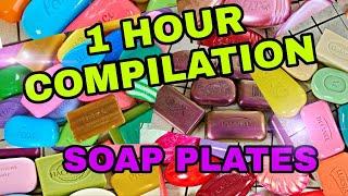 1 Hour soap plates compilation|Help you Sleep| Relaxing Video/ soap crushing @BossinAsmr