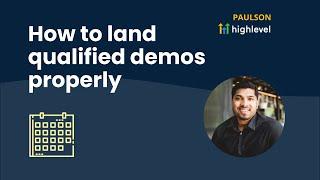 Marketplace Sales Training "How to Land Qualified Demos for your Agency"