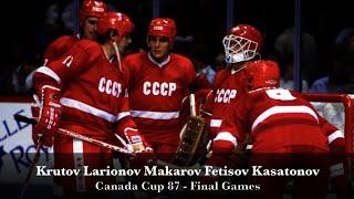 The Green Unit Пятёрка Ларионова - Canada Cup 87 Final Games Highlights