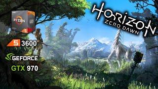 Horizon Zero Dawn Ryzen 3600 + GTX 970 best settings benchmark