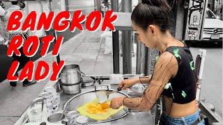 Bangkok Roti Lady makes the Sweetest Banana Pancake in the World - Thai Street Food