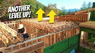 Construction of a MEGA sized Modern Home PT 48 | Framing Another Floor!