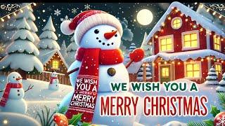 Christmas Song| We Wish You a Merry Christmas | Fun and Festive Holiday Song for Kids!