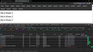 Non-Performant IFrames Web App vs Performant IFrames Web App