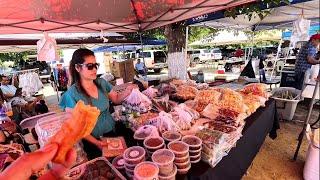 Street food vendors of Boon Pha Wet in Fresno @ Wat Lao Dhamma Sacca