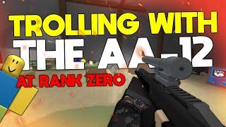 USING THE AA-12 AT RANK 0 (Phantom Forces)