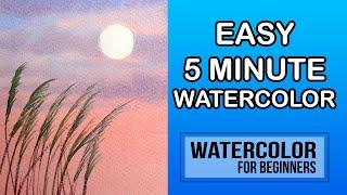 Easy Watercolor Practice for Beginners