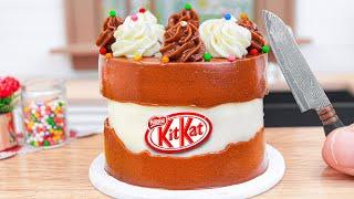 Miniature KITKAT Chocolate Cake  Amazing Miniature Rainbow Chocolate Cake Recipes