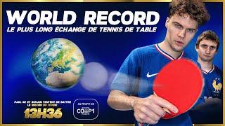 RECORD DU MONDE DU PLUS LONG ÉCHANGE ​DE TENNIS DE TABLE !