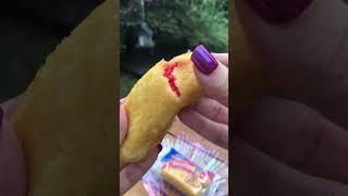 Hostess Limited Edition Cherry Slurpee Twinkies!  #shorts #satisfyingvideo #asmr #asmrfood