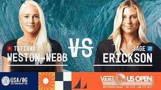 Tatiana Weston-Webb vs. Sage Erickson - FINAL - Vans US Open 2017 (W)