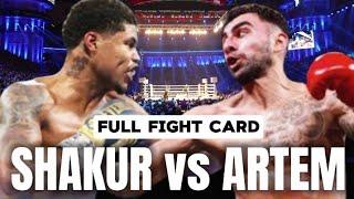 SHAKUR STEVENSON  VS ARTEM HARUTYUNYAN FULL FIGHT CARD