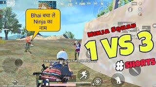  PUBG LITE /1Vs3/ CLUTCH NINJA SQUAD WHATSAPP STATUS VIDEO SOLO VS SQUAD #SHORTS