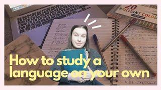 How to LEARN A LANGUAGE on your own in 2022! | Study tips | Home self study