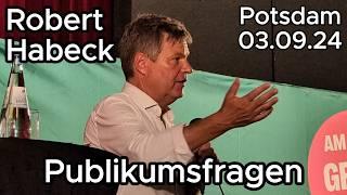 Publikumsfragen Robert Habeck Wahlkampf 03.09.24 Potsdam