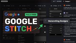 Google Stitch: RIP UI Designers! This FULLY FREE AI Designer by Google is INSANE!