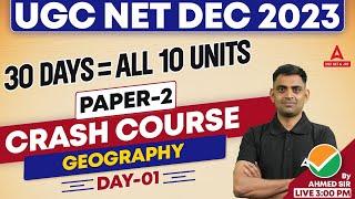 UGC NET Geography Online Classes #1 | UGC NET Geography By Ahmed Sir