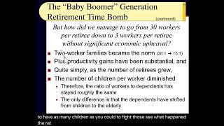 BUS121 Chapter 16 - The Baby Boomer Generation Retirement Time Bomb! - Slides 23 to 36