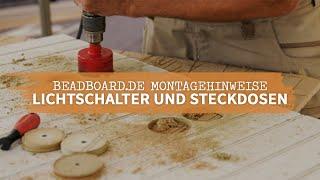 Aussägen von Steckdosen und Lichtschaltern Installation Wandverkleidung | beadboard.de