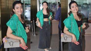 Rashmika Mandhana Spotted at Mumbai Airport 