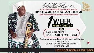 One Week Prayer Of Late Chief Alhaji Jibril Wadjana Observed,Son succeeds Him As Sarkin Zango Botwe