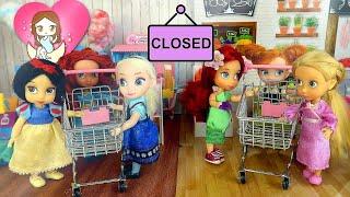 ¡Las Junior Atrapadas en el Supermercado! - Princesas de Disney