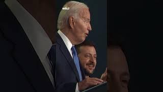 JOE BIDEN nennt Selenskyj „Präsident Putin“ bei NATO-Gipfel #shorts